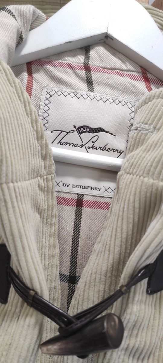 Cappotto Thomas Burberry in velluto a coste