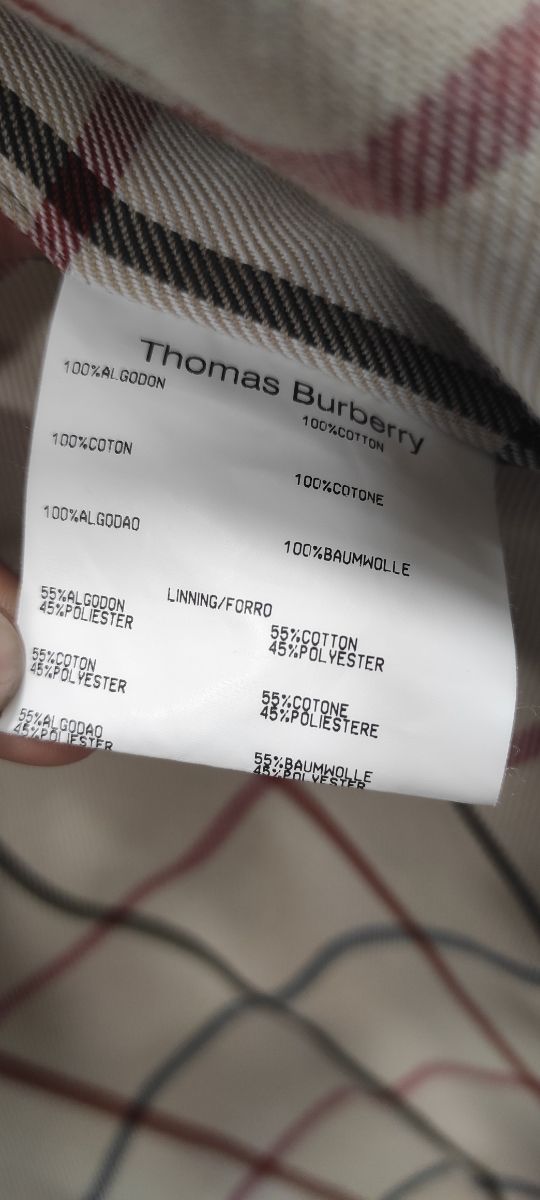 Cappotto Thomas Burberry in velluto a coste