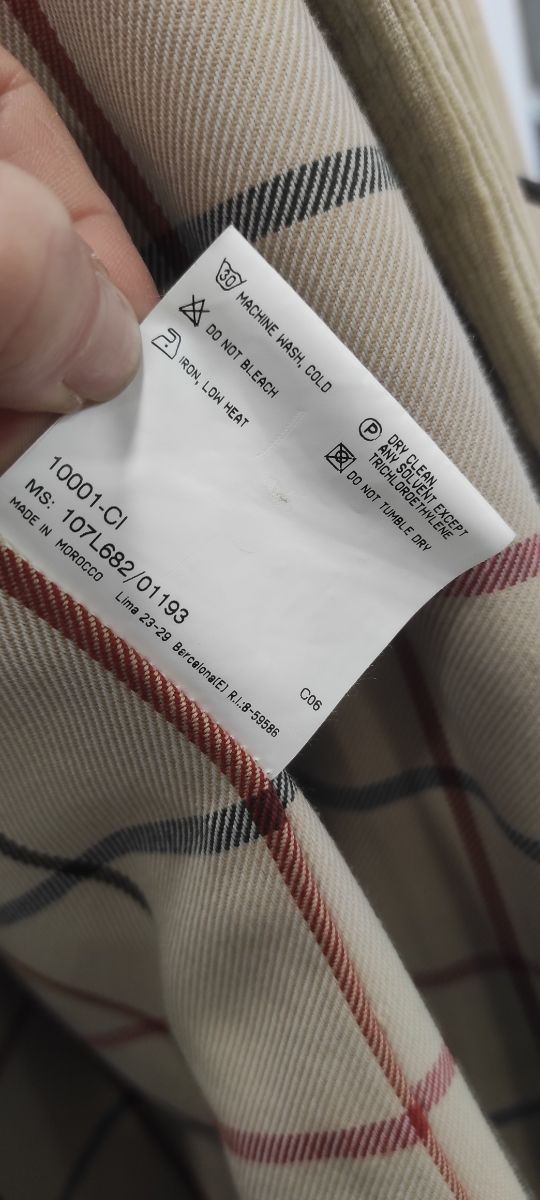 Cappotto Thomas Burberry in velluto a coste