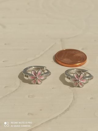 Pendientes juveniles, plata 925