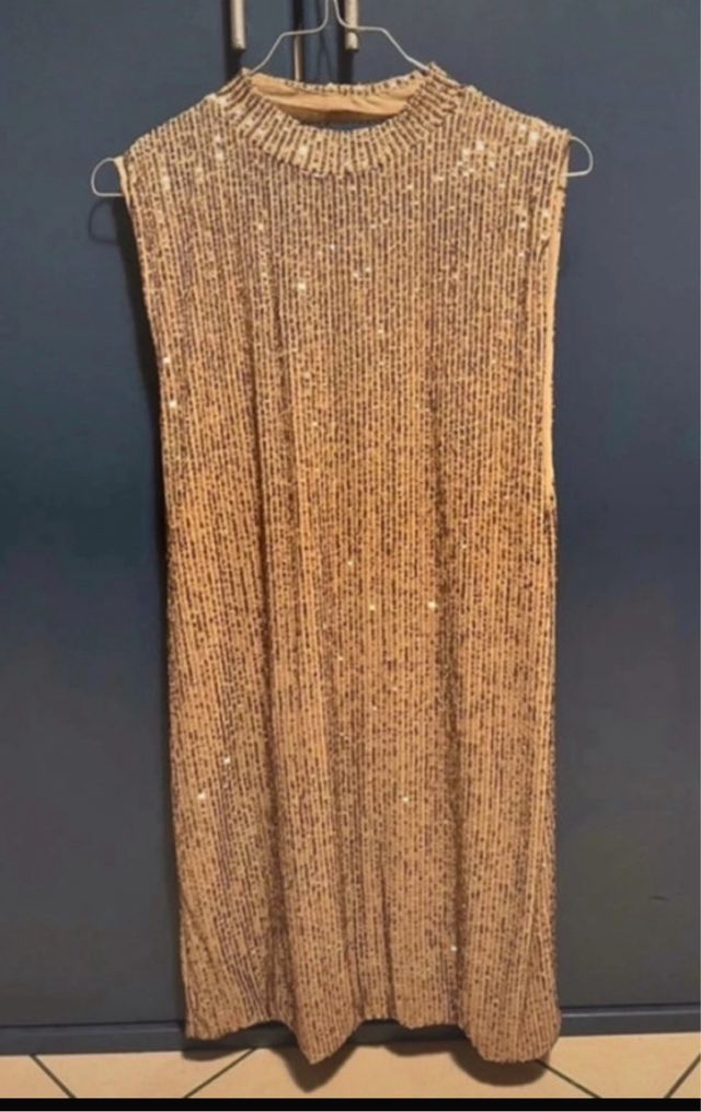 Abito oro sandro ferrone S