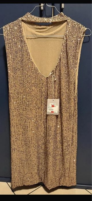 Abito oro sandro ferrone S