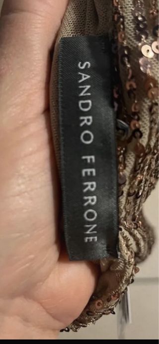 Abito oro sandro ferrone S