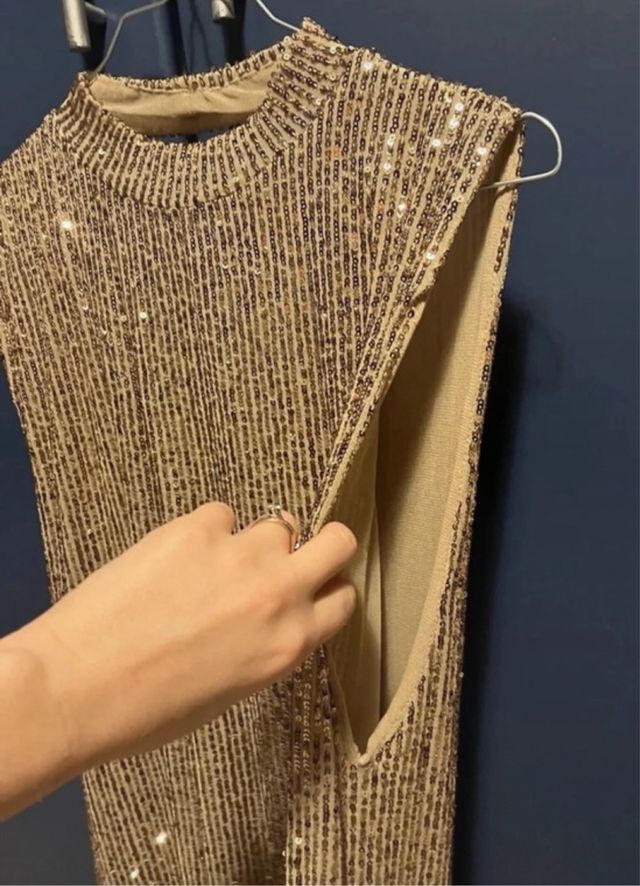 Abito oro sandro ferrone S