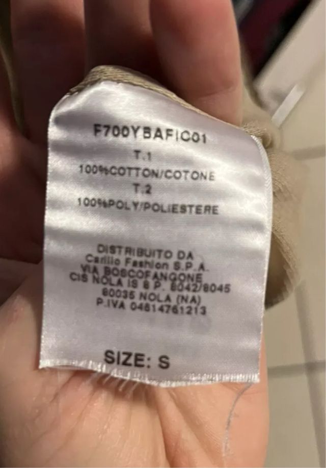 Abito oro sandro ferrone S