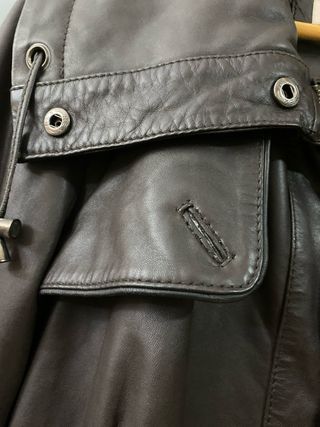 Chaqueta cuero marron