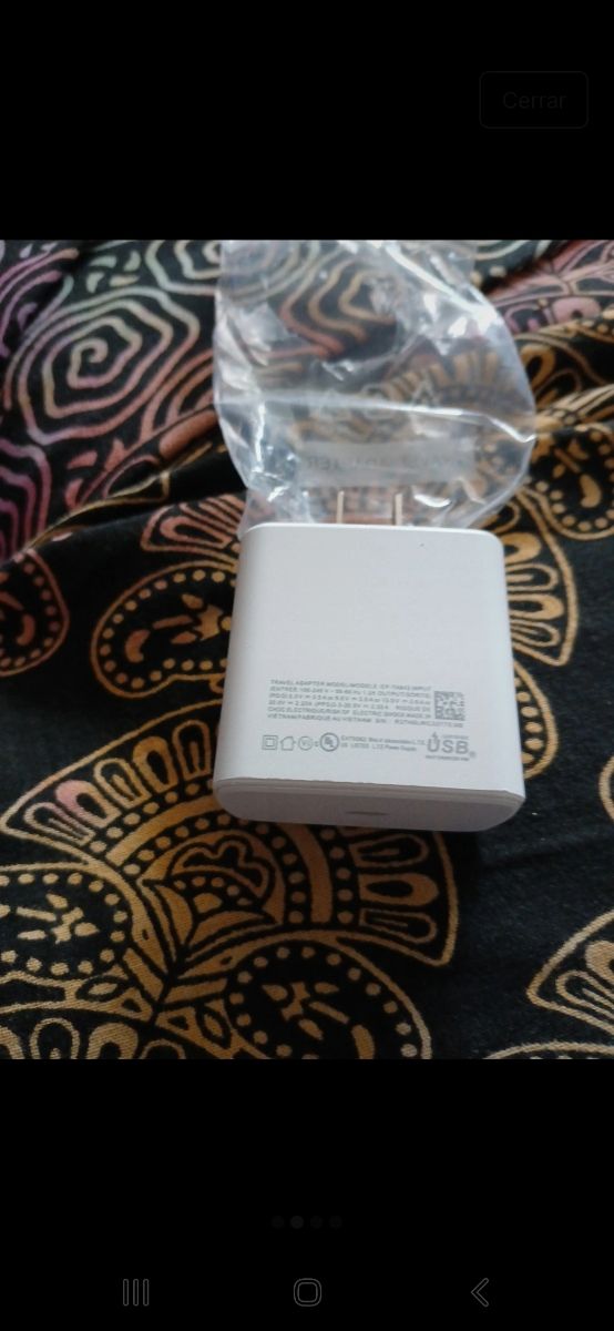 Cargador rápido 45W Samsung Galaxy A15