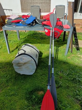 Canoa inchable 3 plazas