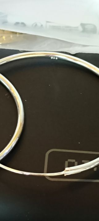 Aros de plata de ley 925