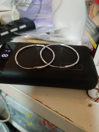 Aros de plata de ley 925