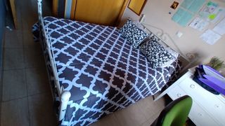 Cama de hierro lacada en blanco 135x190
