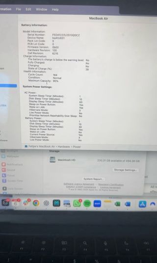 MacBook Air M2 2022  16GB RAM 256GB SSD