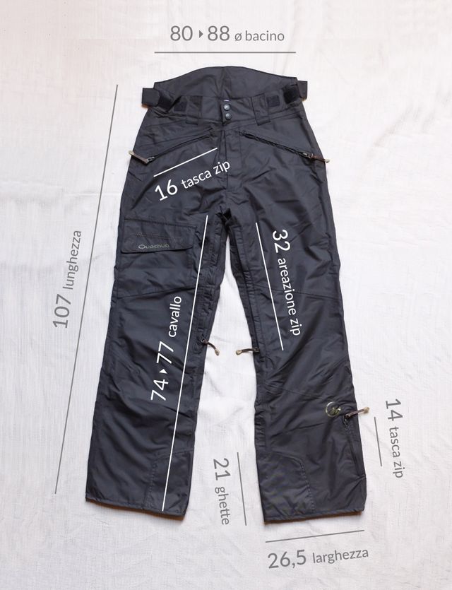 Pantaloni snowboard e sci