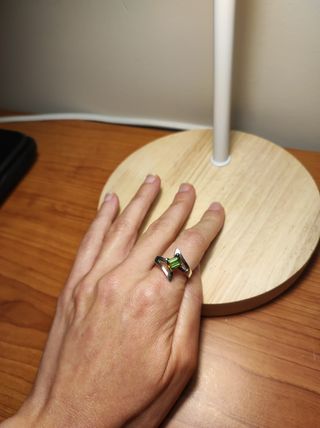 Anillo de Plata 925 con piedra Turmalina