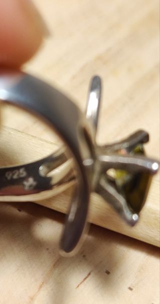 Anillo de Plata 925 con piedra Turmalina