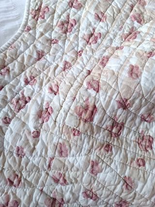 Preciosa Colcha bouti flores reversible