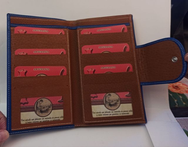 CARTERA BILLETERA MUJER PIEL DE UBRIQUE