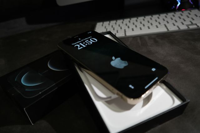 Apple Iphone 12 Pro Max 256G Dorado Impecable