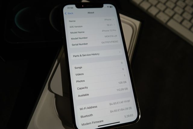 Apple Iphone 12 Pro Max 256G Dorado Impecable