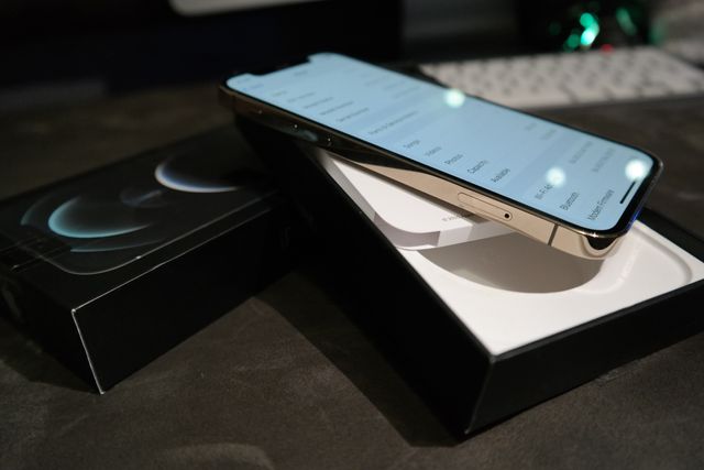 Apple Iphone 12 Pro Max 256G Dorado Impecable