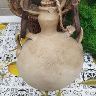 ANTICA BORRACCIA TERRACOTTA VASO GIARA DELL’ 800