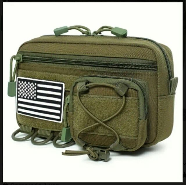 Mochila tactica de cintura para hombre. Nueva.