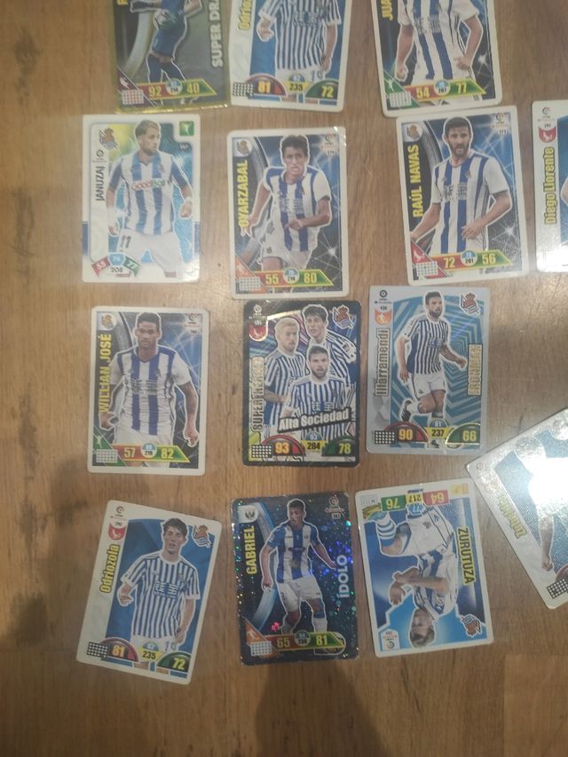 Real Sociedad cartas adrenalyn Panini