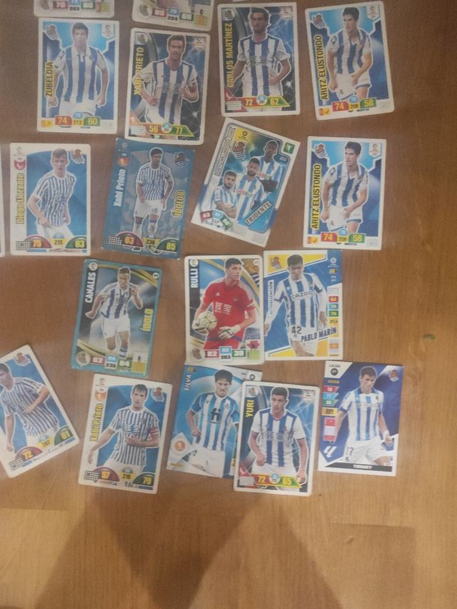 Real Sociedad cartas adrenalyn Panini
