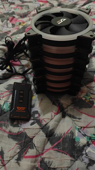 7 VENTILADORES PC ARGB 120MM.