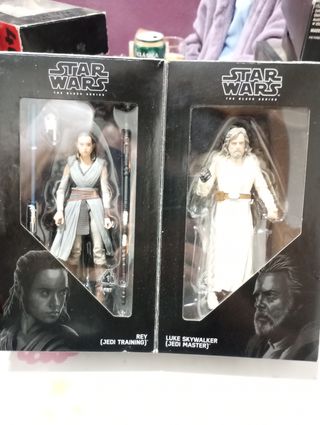 Star Wars Luke y Rey SDCC black series 6