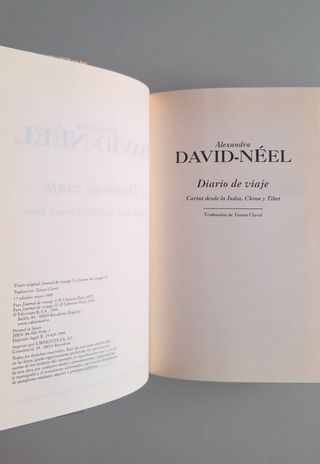 Diario de viaje, Alexandra David-Neel