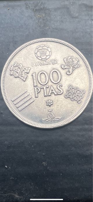 Moneda de plata Rey Juqn Carlos 1980