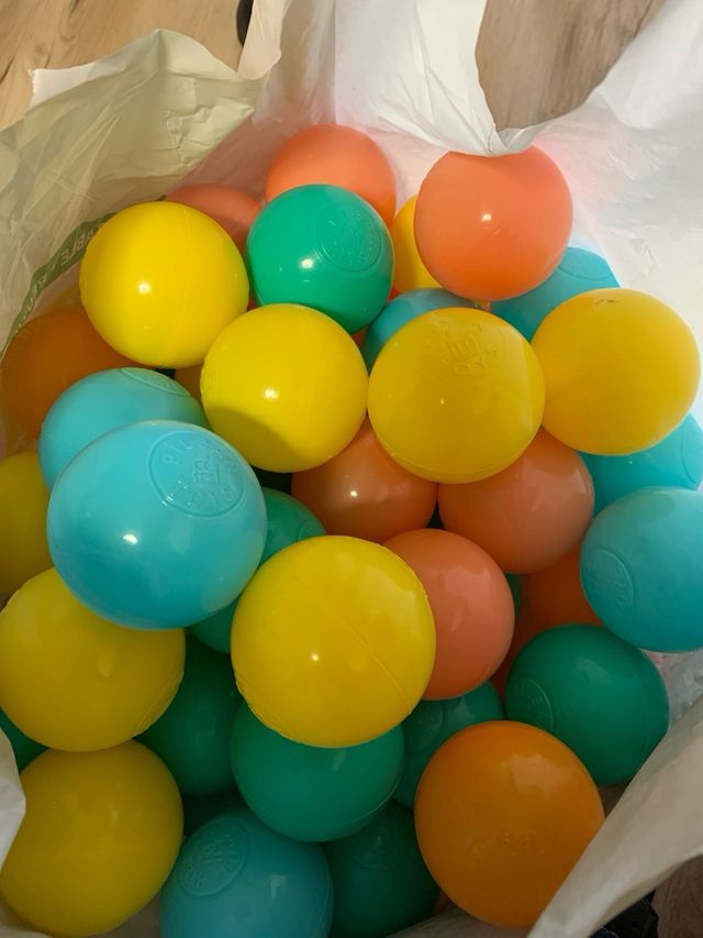 bolas 100 de plástico para niños