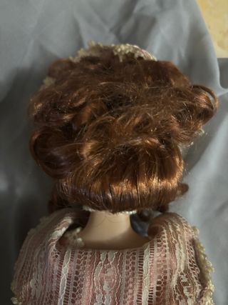 Bambola in porcellana - Abito Rosa/panna