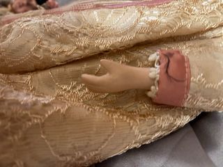 Bambola in porcellana - Abito Rosa/panna