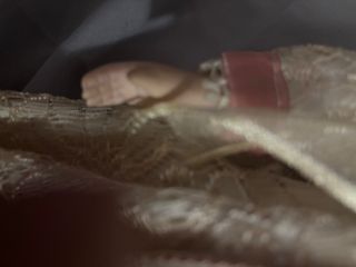 Bambola in porcellana - Abito Rosa/panna