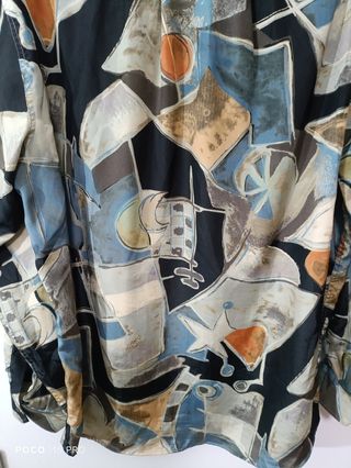 Camisa de hombre de estampado abstracto