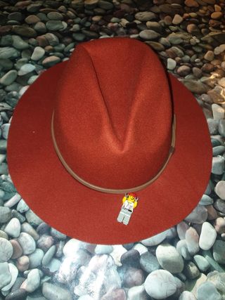 Sombrero fedora Rojo Gémo unisex Poliéster