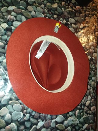 Sombrero fedora Rojo Gémo unisex Poliéster