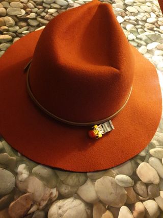 Sombrero fedora Rojo Gémo unisex Poliéster