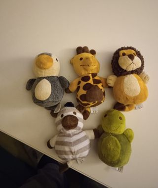 Set cinque peluches Thun