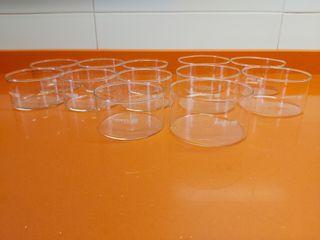 12 moldes de cristal Pyrex