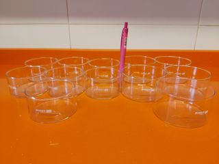 12 moldes de cristal Pyrex