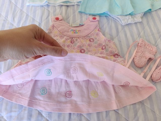 Lote conjuntos vestidos bebé