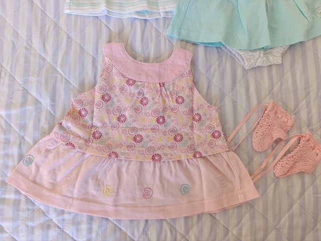 Lote conjuntos vestidos bebé