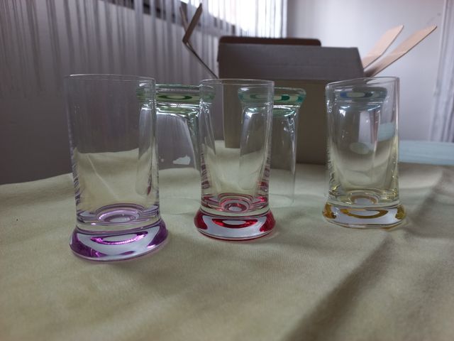 6 Vasos de chupito altos a estrenar