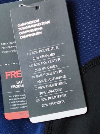 Maglietta uomo sportiva nera e blu. AMZ Sport. L