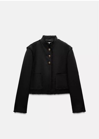 CHAQUETA CORTA DESFLECADA