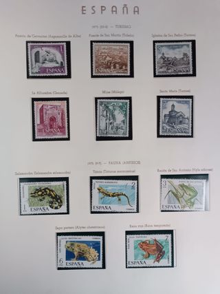 Colección de sellos de España desde 1975