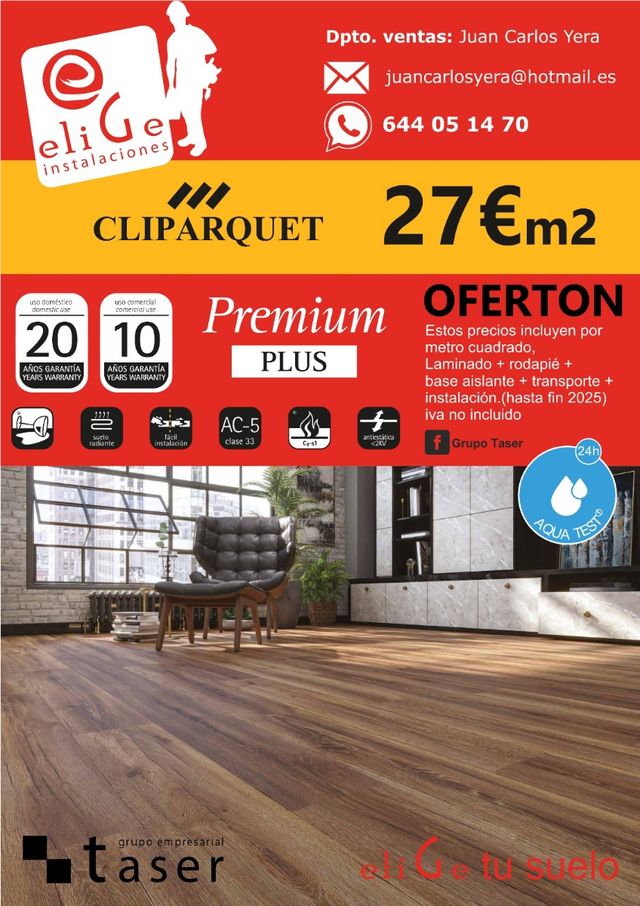 Suelo de tarima y vinilos 